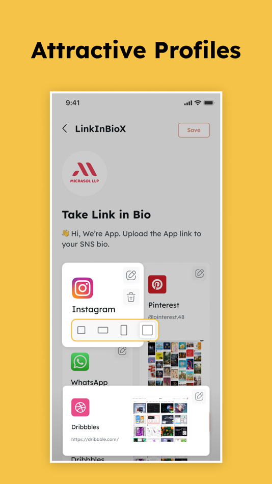 #2. LinkInBioX - Link in bio tool (iOS) 由: MicraSol LLP
