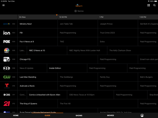 FiberFirst TV iPad screenshot 3 - Entertainment app