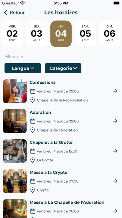 Screenshot #3 pour Sanctuaire Notre-Dame Lourdes