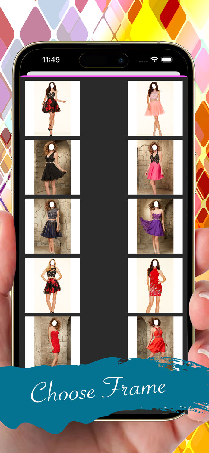 Prom Short Dress Photo Montage