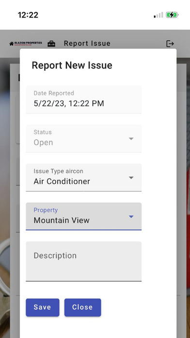 Blazon Properties app screenshot