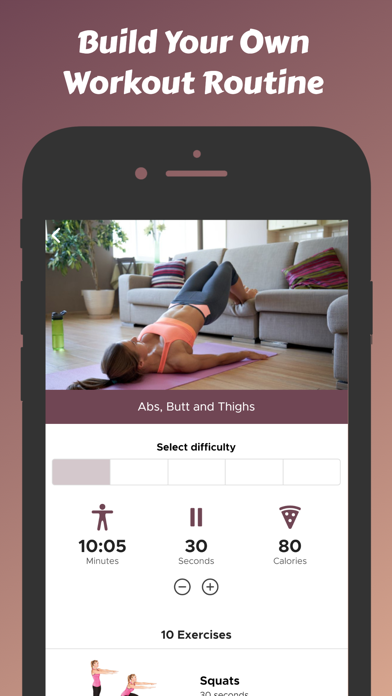 Abs, Butt and Thighs Workout Screenshot