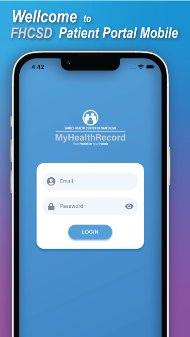 FHCSD MyHealthRecord Screenshot