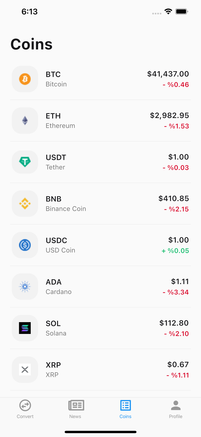 Crypto Gain Loss Converter