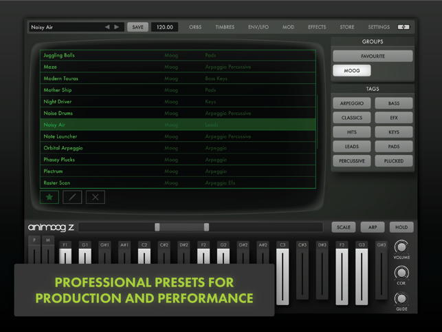 ‎Animoog Z Synthesizer Screenshot