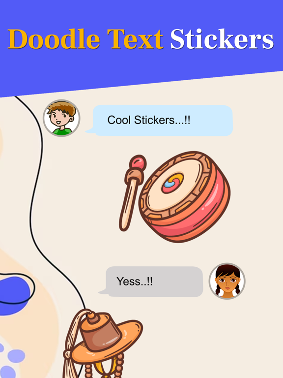 Screenshot #5 pour Doodle Text Stickers