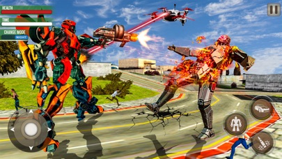 Robot Games Helicopter Car War Screenshot