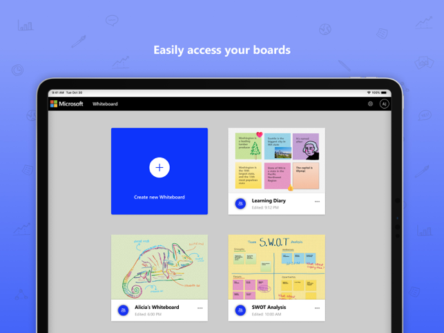‎Microsoft Whiteboard Screenshot