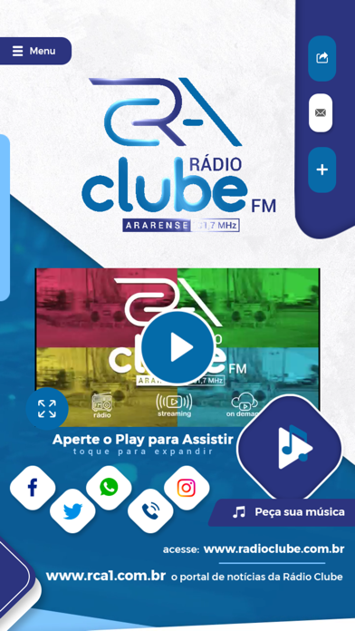 Rádio Clube 101,7 FM de Araras Screenshot