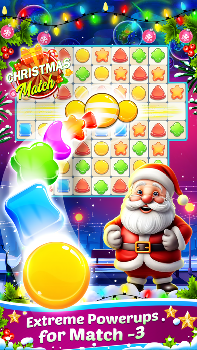 Christmas Match 3 game Screenshot