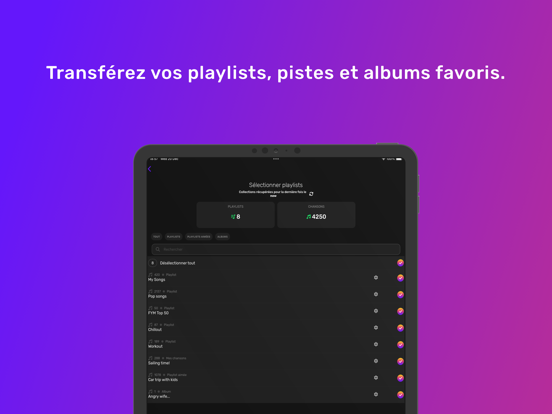 Screenshot #4 pour FreeYourMusic - Easy Transfers