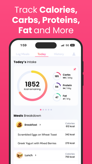 AI Calorie Counter & Tracker Screenshot