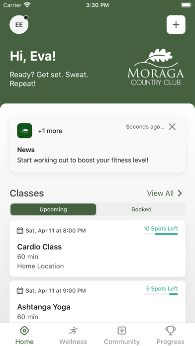 MCC Fitness Screenshot