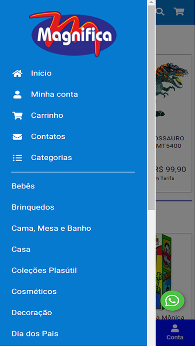 App Lojas Magnifica Screenshot