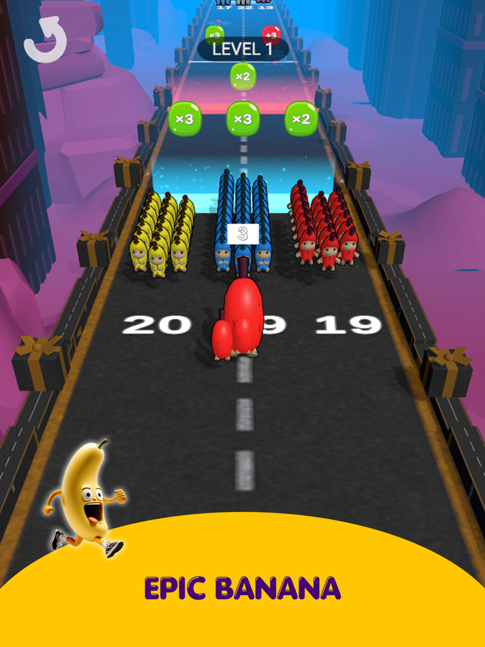 Banana Run Merge 3D