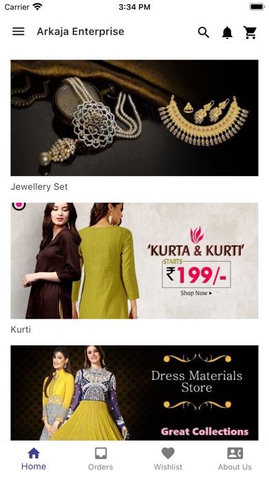 Arkaja Enterprise: Fashion App Screenshot