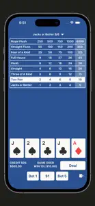 Video Poker Mobile screenshot #2 for iPhone