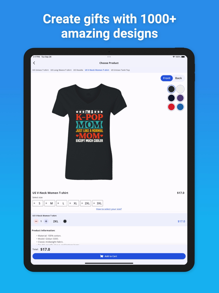 T-Shirt Up Designer and Order 