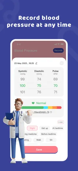 Game screenshot Blood Pressure Notes-reports apk