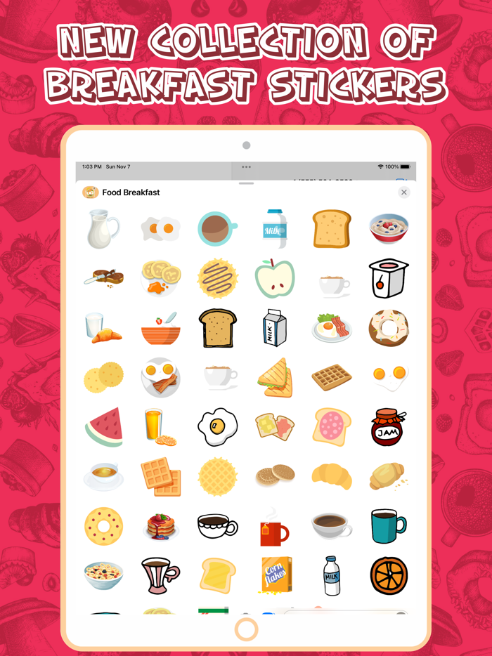 Food and Breakfast Stickers
