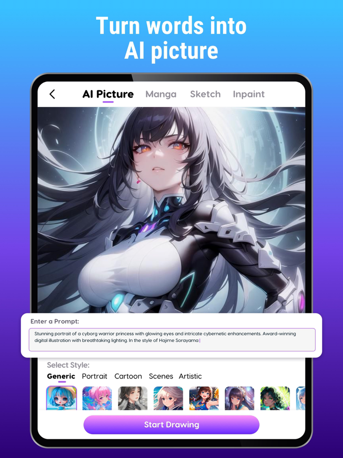 SketchAI-Art and Photo Generator