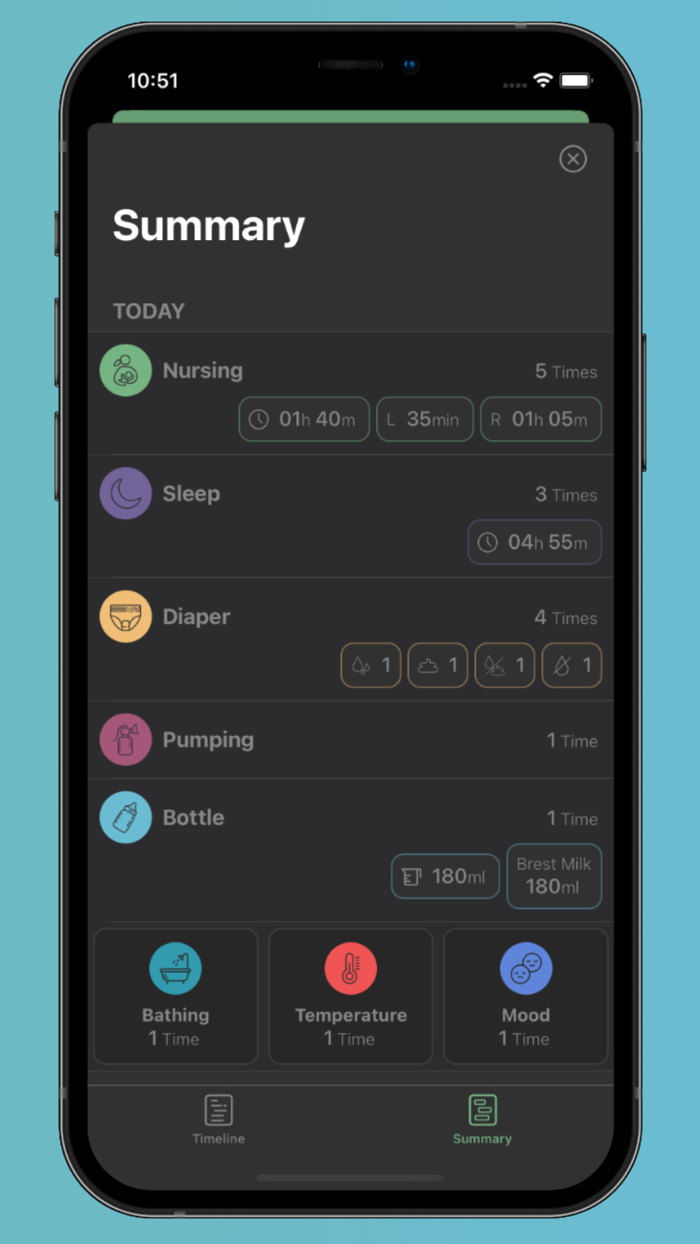 TicTacBaby Baby Care Tracking