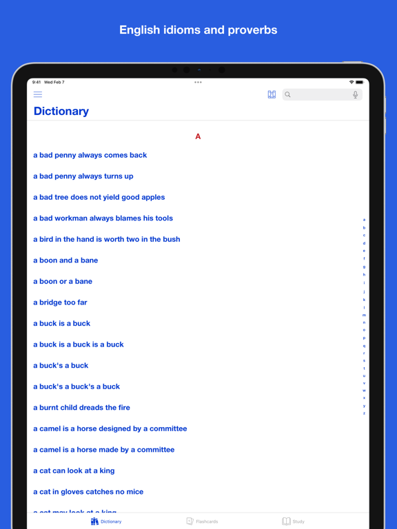 Screenshot #4 pour English Idioms and Proverbs