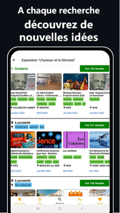 Ideactiv sorties concerts etc Screenshot