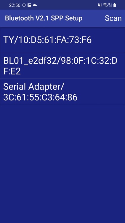 Bluetooth V2.1 SPP Setup