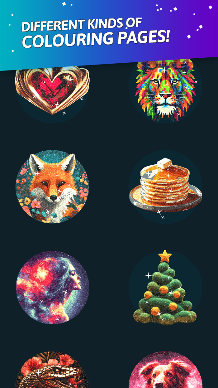 Glitty - color glitter art