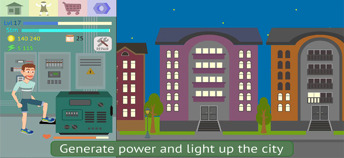 Energy Clicker Light up world