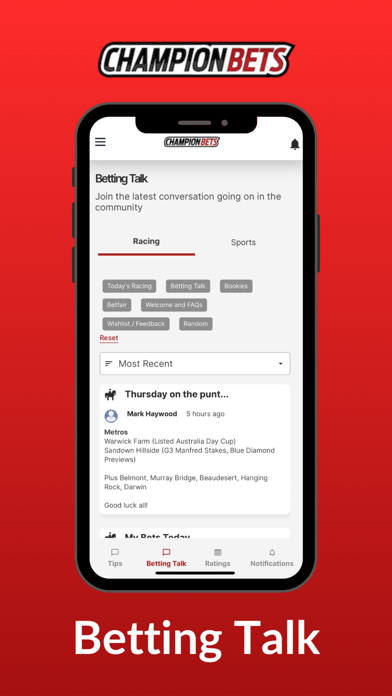 Champion Bets Screenshot