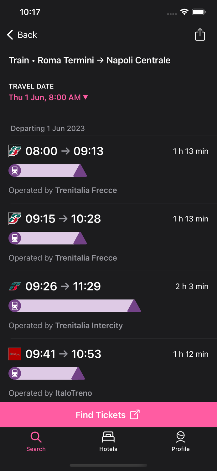 Rome2Rio Trip Planner