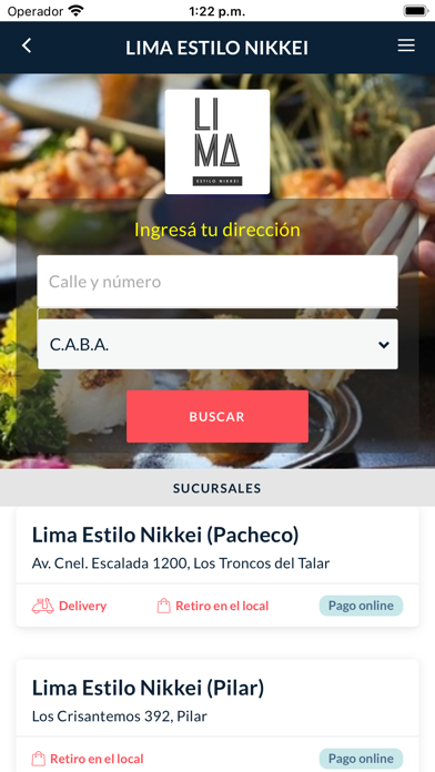 Lima Estilo Nikkei Screenshot