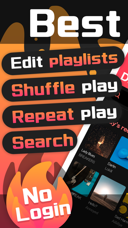 #1. Music Widget - Music player (iOS) Με: Yuma Okamura