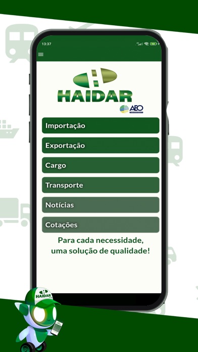 Haidar app screenshot