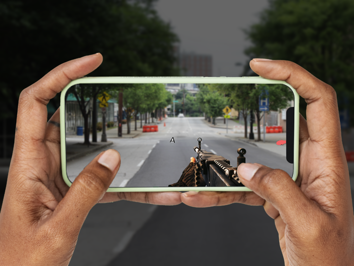 Camera Gun Shooter 3D Fight Si