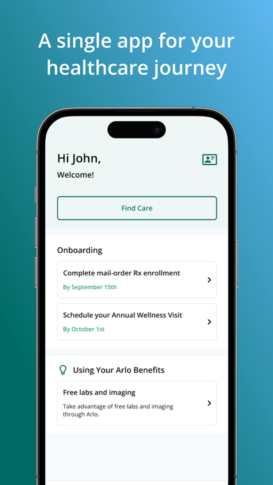 Arlo Health Plan Screenshot