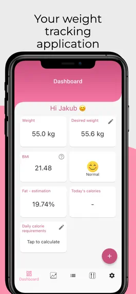 Game screenshot Body fat, BMI, weight tracker. mod apk