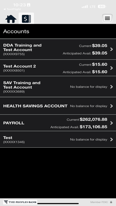 The Peoples Bank SC Biz Screenshot