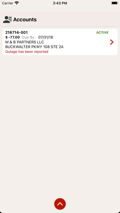 My Energy Account Screenshot