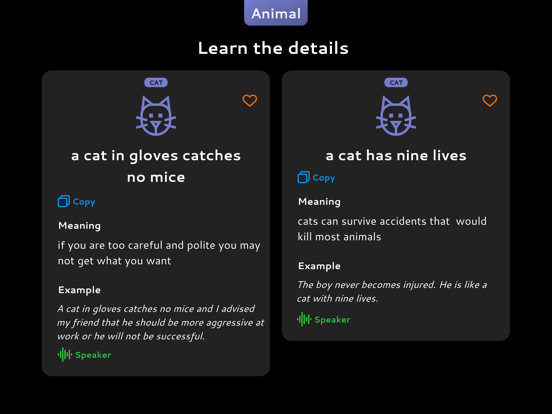 Screenshot #6 pour English Animal Idioms