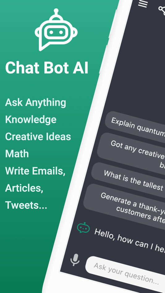 #1. Chat Bot AI - AI Chatbot (iOS) Podle: Mobile Cosmos, LLC