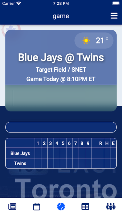 Toronto Baseball Screenshot