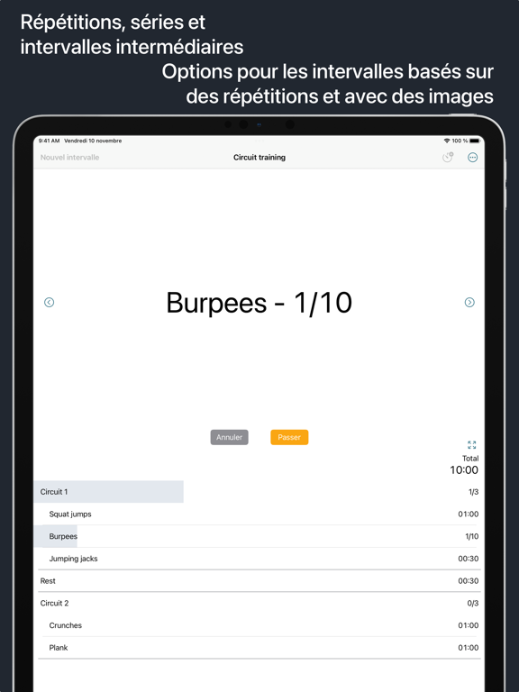 Screenshot #6 pour Next Up - Interval Timer