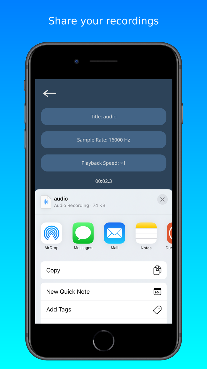 WaveRec Voice Memo Recorder