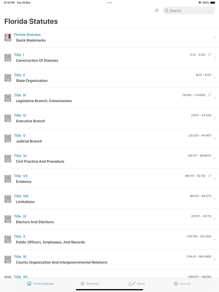 Florida Statutes FL Laws