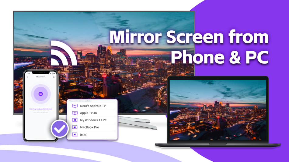 1001 TVs-Mirror From Phone/PC - 2.0.16 - (iOS)