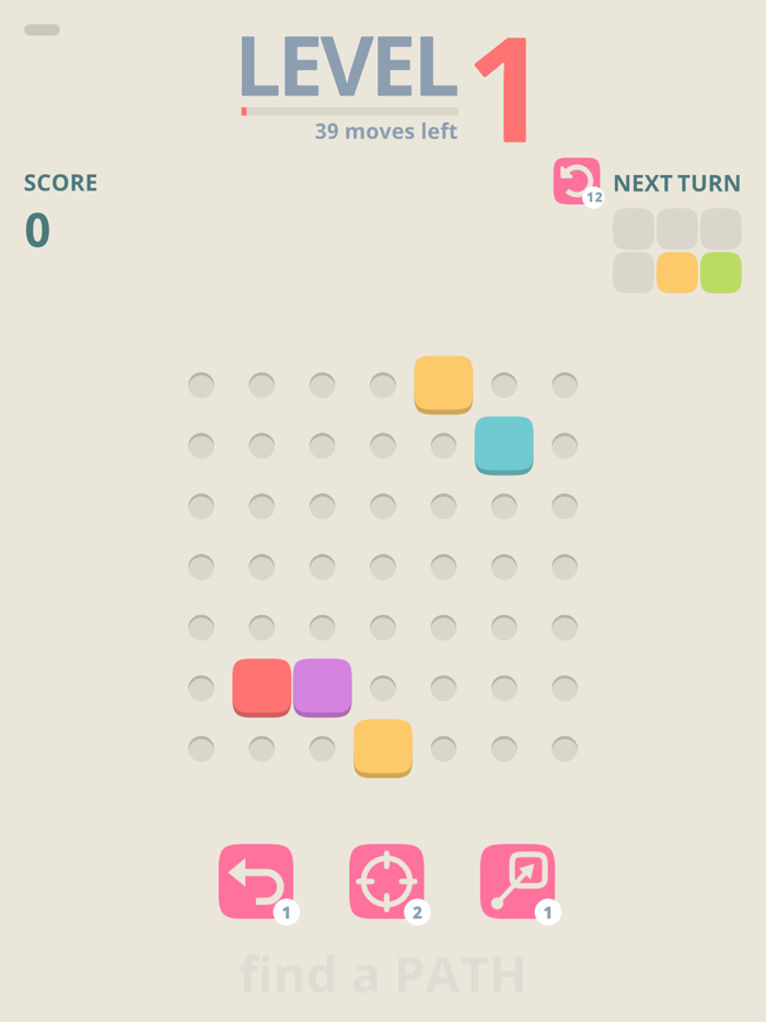 PATH Color blocks puzzle game