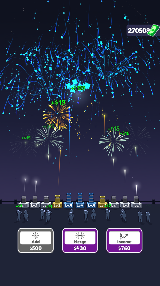 #2. Fireworks Idle 3D (iOS) 由: Supercent, Inc.